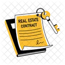 Property Contract Document Papers Icon