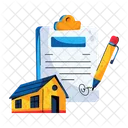 Property Contract House Contract Sale Contract Icon
