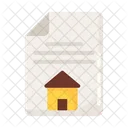Property Papers Property Contract Real Estate Agreement Icon