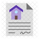 Property Document Property Contract Document Icon