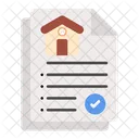 Property Papers Real Estate House Icon