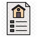 Property Papers Real Estate House Icon