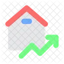 Property Graph Up Graph Analysis Icon