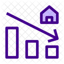 Property Decrease House Icon