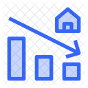 Property Decrease House Icon