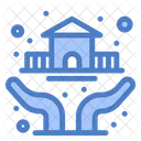 Protection Hands House Icon