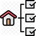 New House Check List Real Estate Icon