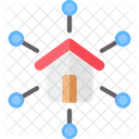 Home Network Real Estate Property Icon