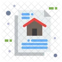 Property Paper Property Document Home Paper Icon