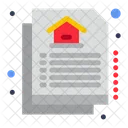 Property Paper Home Document House Document Icon