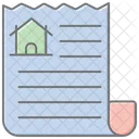 Property Paper Lineal Color Icon Icon