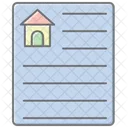 Property Paper Lineal Color Icon Icon