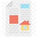 Property Papers Property Contract Real Estate Document Icon