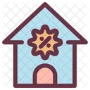 Discount Percent House Icon