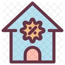 Discount Percent House Icon