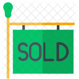 Property Sold Real Estate Sign  Icon