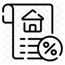Property Tax Tax Paper Mortgage Icon