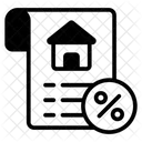 Property Tax Tax Paper Mortgage Icon