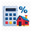 Property Tax Tax Calculation Home Loan Icon