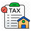 Property Tax Property Discount Home Tax Icon