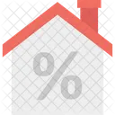 Property Tax Home Percentage Sign Property Value Icon