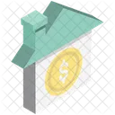 Home Percentage Sign Property Value Icon
