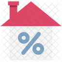 Home Percentage Sign Icon