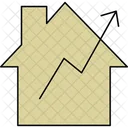 Property Value Boost Real Estate Gain Home Equity Icon