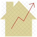 Property Value Boost Real Estate Gain Home Equity Icon