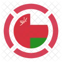 Oman Bandera Icono