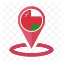 Oman Bandera Icono