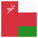 Oman Bandera Icono