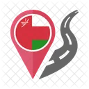 Oman Bandera Icono