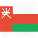 Oman Bandera Mundo Icono