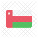 Oman Bandera Pais Icono