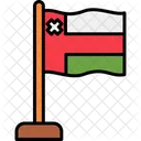 Oman Pais Bandera Icono