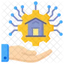 Propriedade Infraestrutura Casa Inteligente Ícone