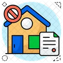 Proibicao De Propriedade Propriedade Proibida Casa Proibida Ícone