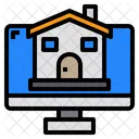 Monitor Casa Construcao Ícone
