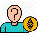 Proprietario Desconhecido Do Ethereum Metaverso Digtal Ícone