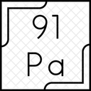 Protactinio Tabla Periodica Quimica Icono