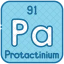 Protactinio Quimica Tabla Periodica Icono