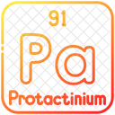 Protactinio Quimica Tabla Periodica Icono