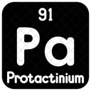 Protactinium Chemistry Periodic Table Icon