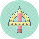 Protactor Pencil  Icon
