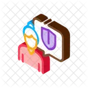 Velho Escudo Mulher Icon