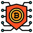 Escudo Proteger Bitcoin Ícone