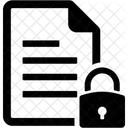 Protecao De Documentos Bloqueado Arquivo Ícone