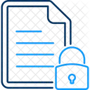 Protecao De Documentos Bloqueado Arquivo Ícone