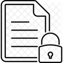 Protecao De Documentos Bloqueado Arquivo Ícone